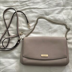 kate spade gray / taupe crossbody